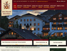 Tablet Screenshot of hotel-unterwoeger.at